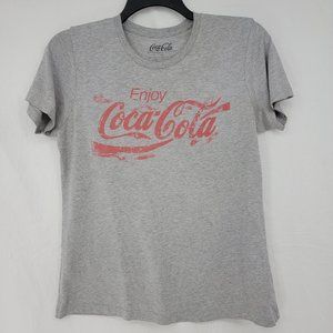 Coca Cola Classic Distressed Logo T-shirt Coca Cola Brand Women's 2XL